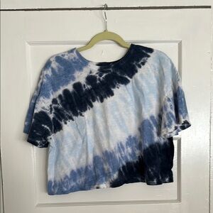 Baggy Cropped Tie Dye Tee